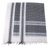 PLO / Shemag / Kufiya oder Palästinensertuch schwarz/weiß Grösse: ca. 1,15 x 1,10 m