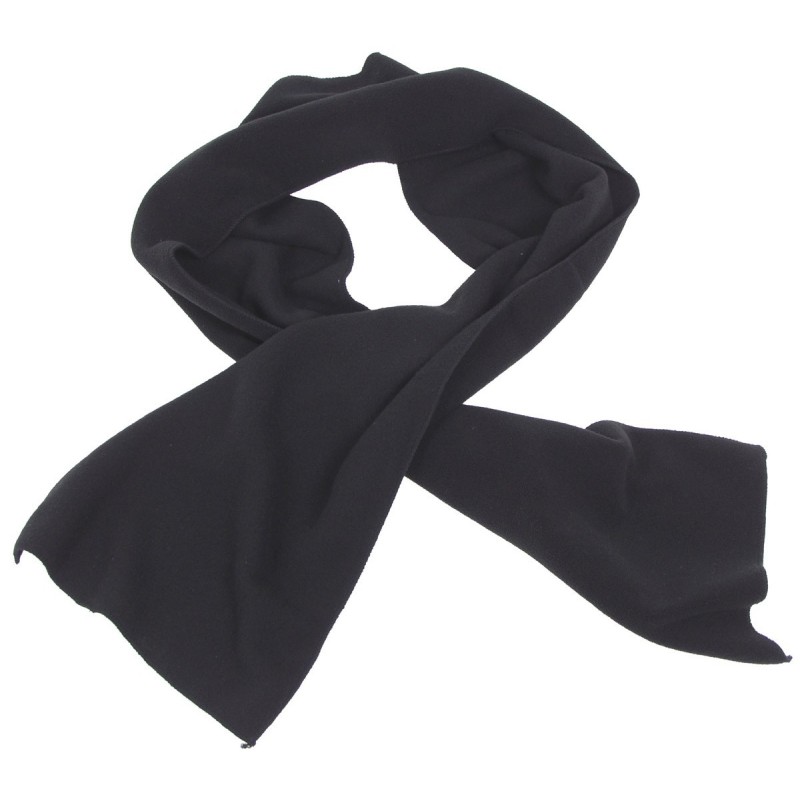 Fleece-Schal, schwarz, 160 x 25 cm
