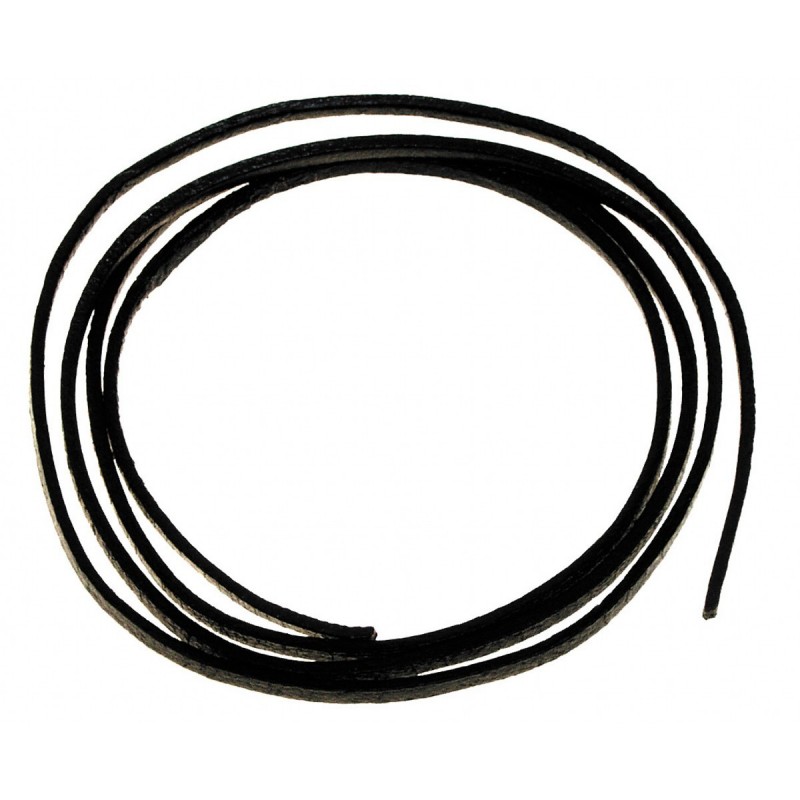 Lederband schwarz, 10 Stück