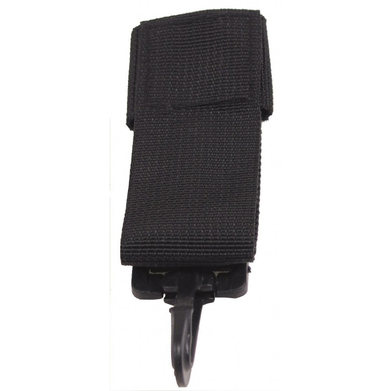 Schlüsselanhänger PD, Nylon, PVC Haken, schwarz