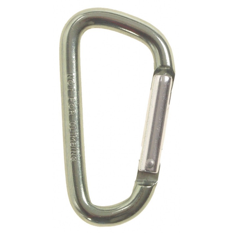 Karabinerhaken, D 7mmx7cm, oliv