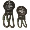 Tactical Karabiner woodland 80 mm (Paar) mit Verdrehsicherung