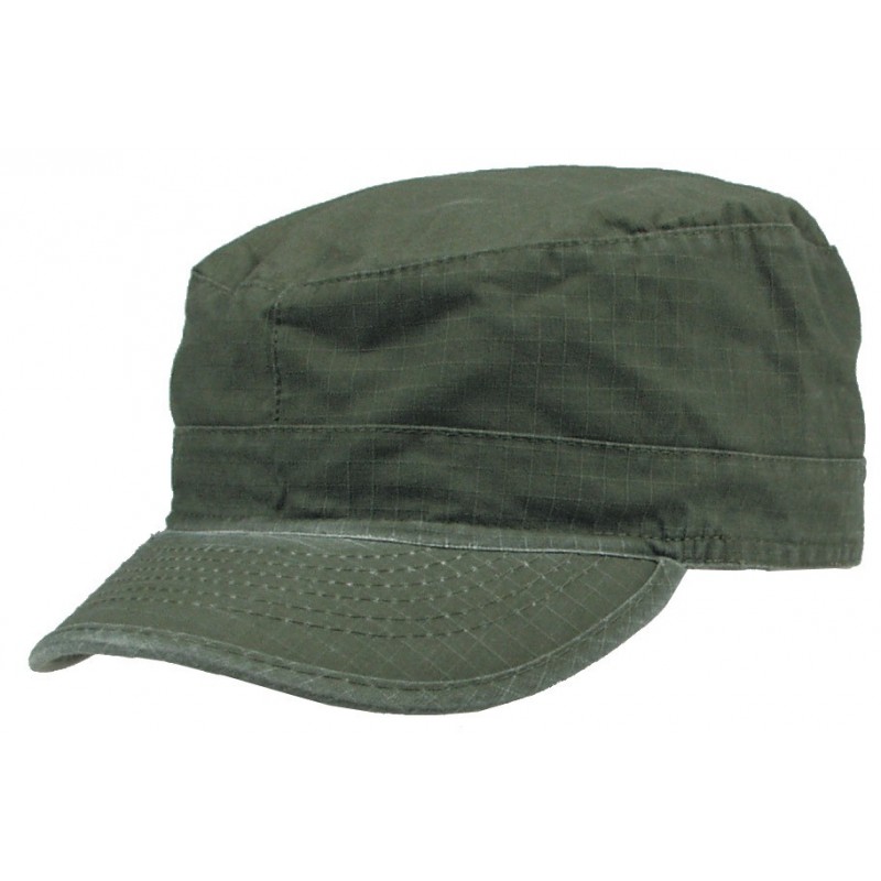US BDU Feldmütze, Rip Stop, oliv stonewashed
