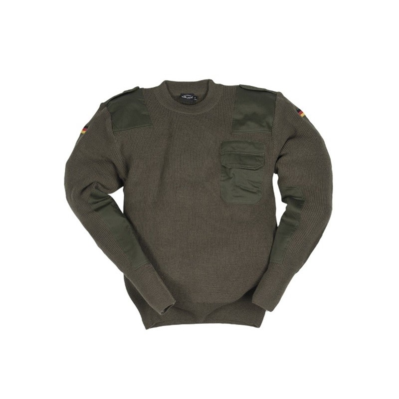 BW Pullover 80/Wolle 20/Polyacryl oliv