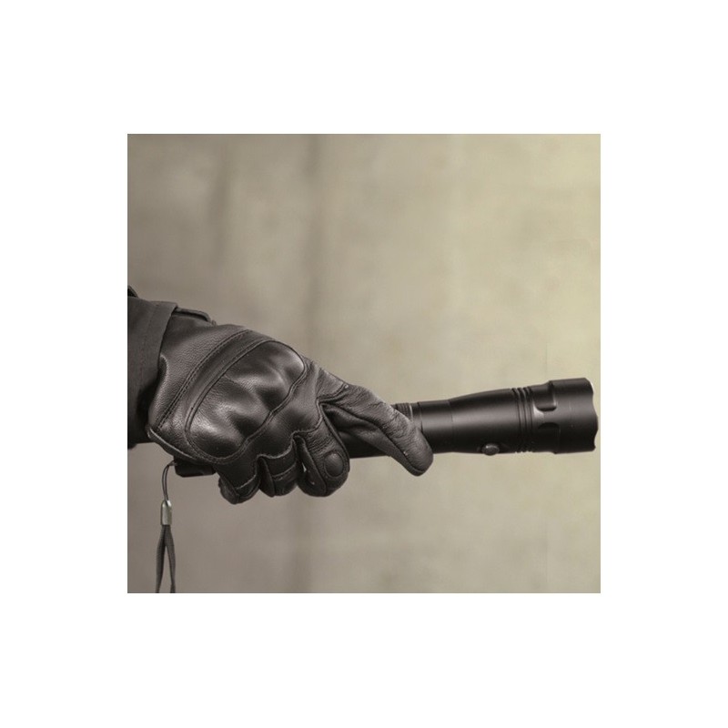 Tactical Gloves Leder schwarz