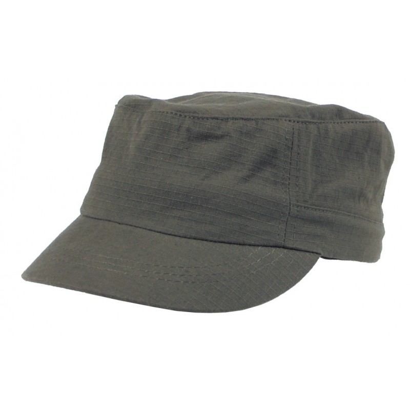 US Cap, mit Schild, oliv, Rip Stop, "Elasti-Fit"