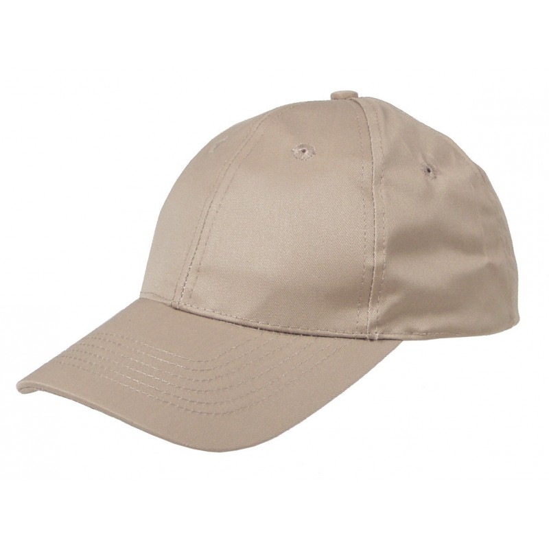 US Cap, mit Schild, khaki, größenverstellbar