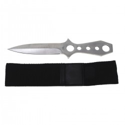 Wurfmesser, 2-schneidig, Nylonscheide