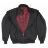 Harrington Jacke schwarz mit Karofutter