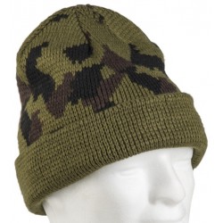 Rollstrickmütze Polyacryl tarn