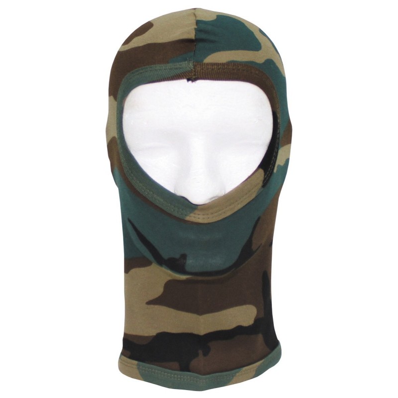 Balaclava, 1-Loch, dünn, 100 % Baumwolle
