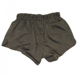 Österr. BH Sporthose, mit Innenhose, oliv, neuwertig