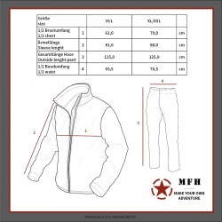 Tarnanzug, "Ghillie", 4-teilig, woodland