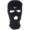 Balaclava 3 Loch, schwarz, grob Strick, Thinsulate