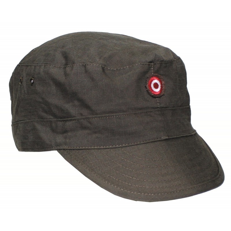 Orig. Österr. Bundesheer Mütze, oliv, Rip Stopp, mit Kokarde, gebr. KAZ 03