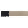 Gürtel, khaki, 4,5 cm breit, mit Metallkastenschloß