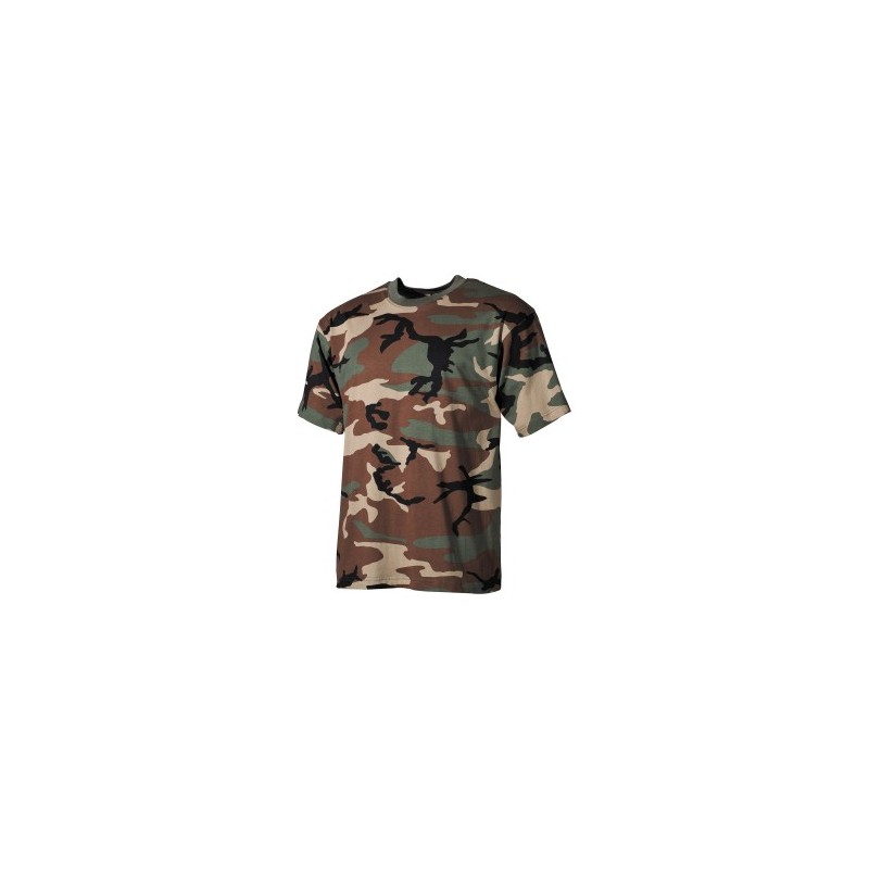 US T-Shirt, woodland, halbarm, 170 g/m²