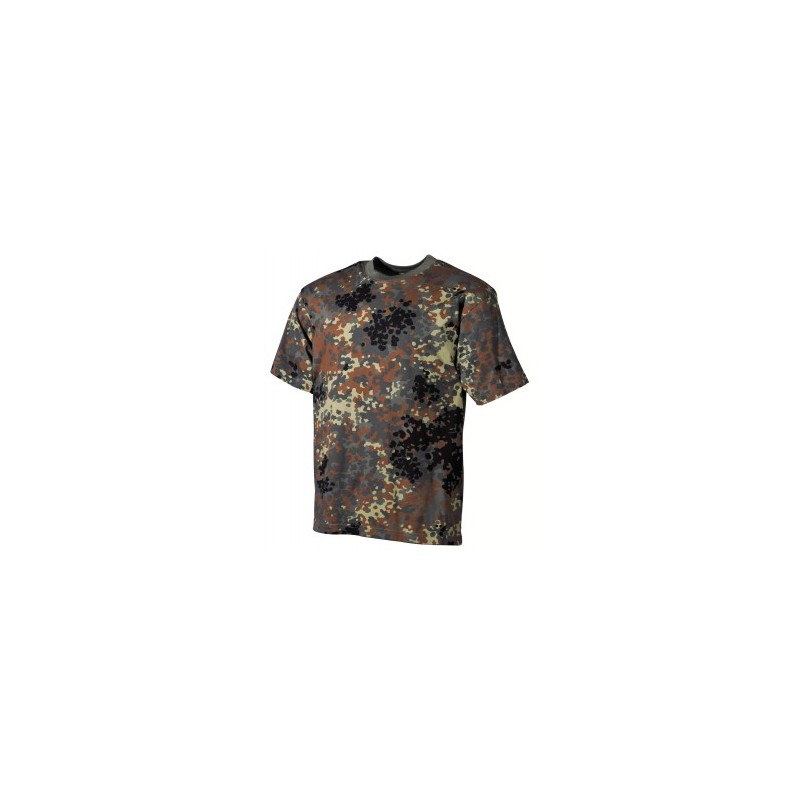 US T-Shirt, flecktarn, halbarm, 170 g/m²