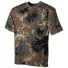 US T-Shirt, flecktarn, halbarm, 170 g/m²