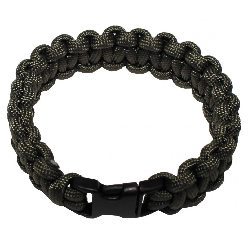Armband, "Parachute Cord", oliv, Breite 1,9 cm