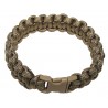 Armband, "Parachute Cord", coyote, Breite 1,9 cm