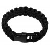 Armband, "Parachute Cord", schwarz , Breite 2,3 cm