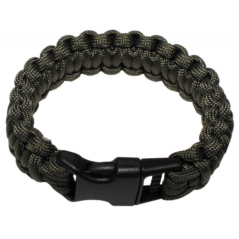 Armband, "Parachute Cord", oliv, Breite 2,3 cm