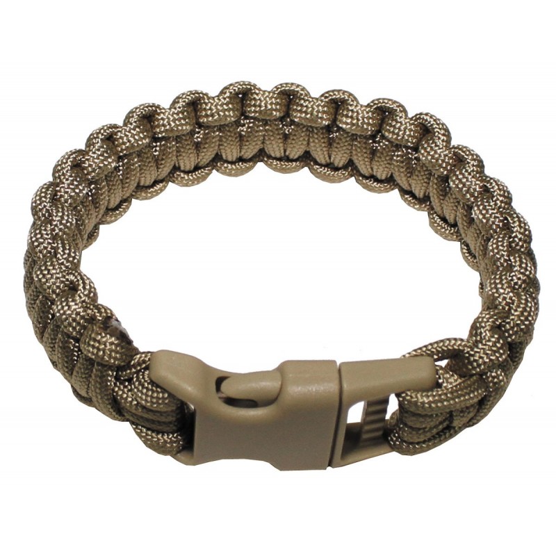 Armband, "Parachute Cord", coyote tan, Breite 2,3 cm