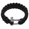 Armband, "Parachute Cord", schwarz, Breite 2,3cm