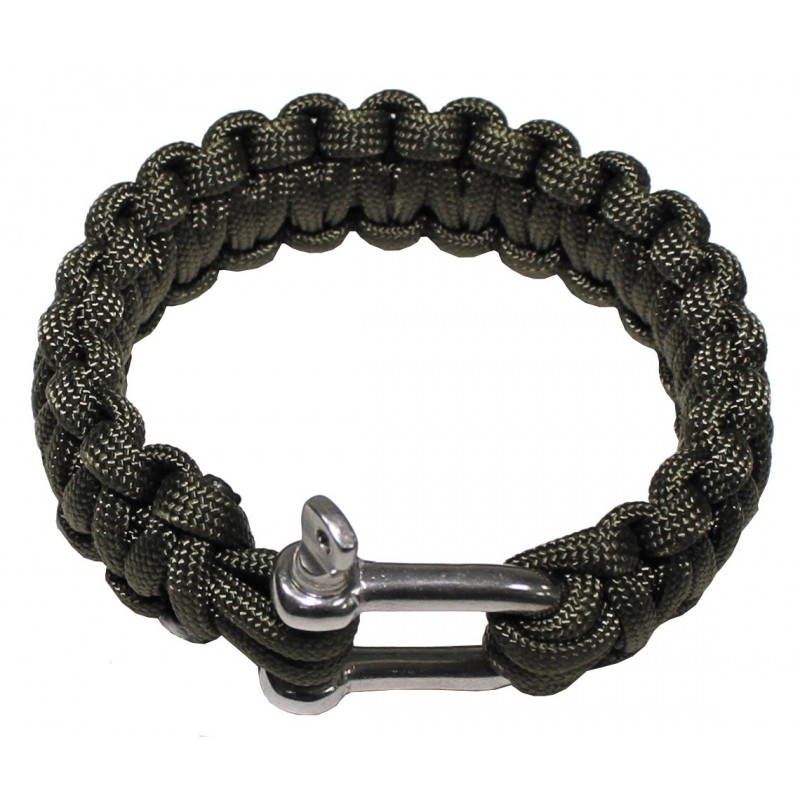 Armband, "Parachute Cord", oliv, Breite 2,3cm