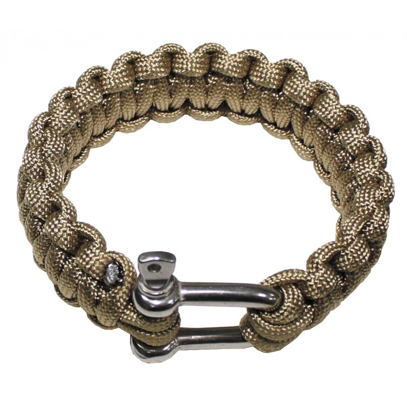 Armband, "Parachute Cord", coyote tan, Breite 2,3cm