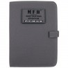 Terminplaner, A5, grau, Ringbuchhalterung, Blätter