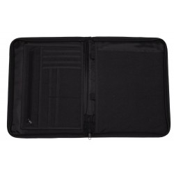 Schreibmappe, schwarz, A4, Deluxe
