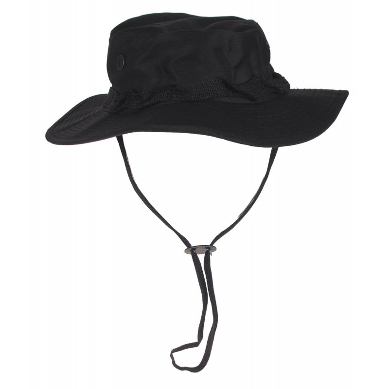 US GI Buschhut, mit Kinnband, GI Boonie, Rip Stop, schwarz