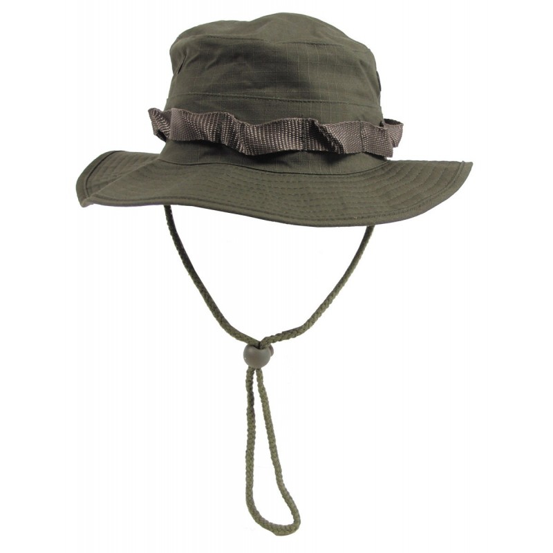 US GI Buschhut, mit Kinnband, GI Boonie, Rip Stop, oliv