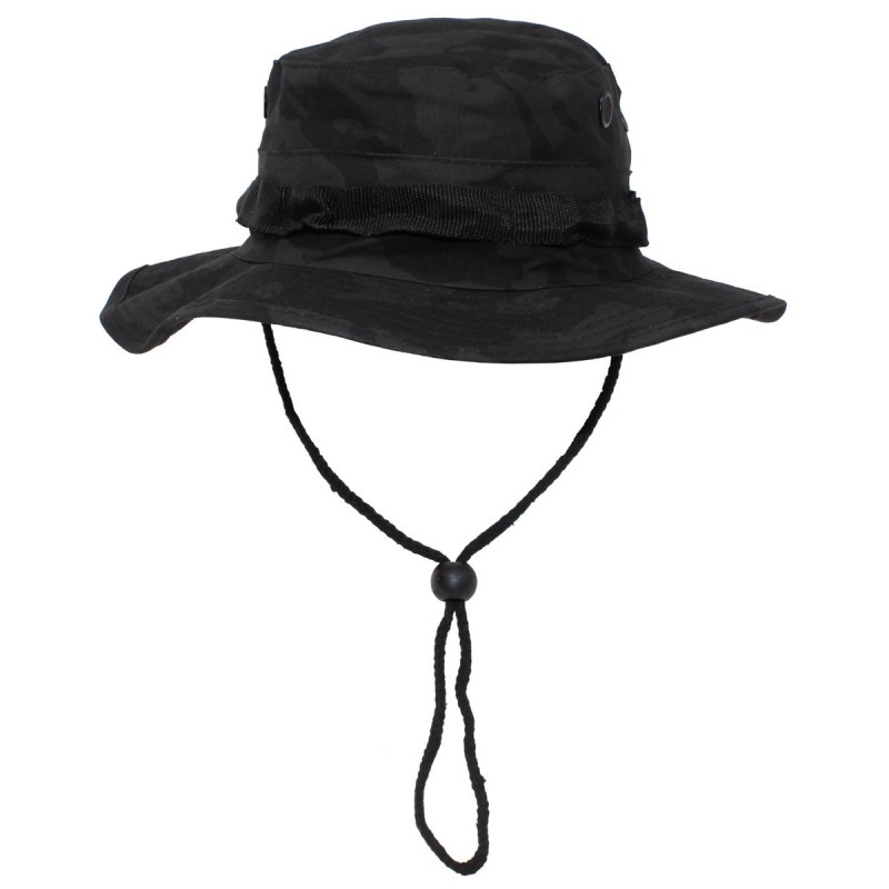 US GI Buschhut, mit Kinnband, GI Boonie, Rip Stop, night-camo