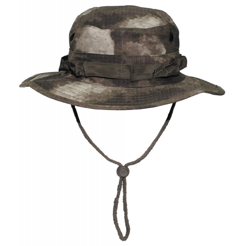 US GI Buschhut, mit Kinnband, GI Boonie, Rip Stop, HDT camo