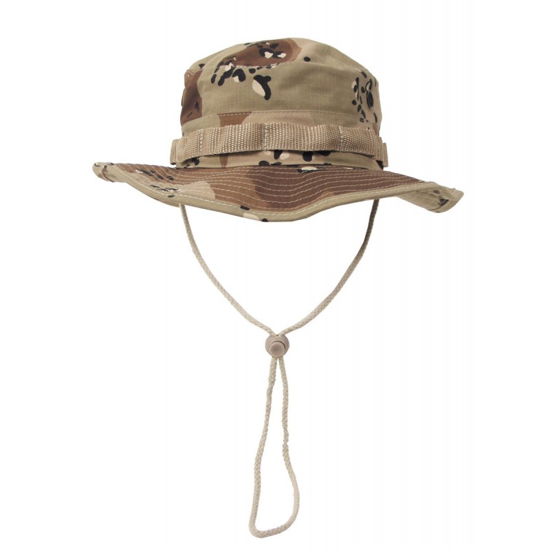 US GI Buschhut, mit Kinnband, GI Boonie, Rip Stop, 6-f-desert