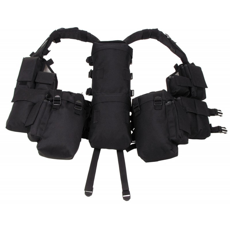 Tactical Weste, mit vielen Taschen, schwarz
