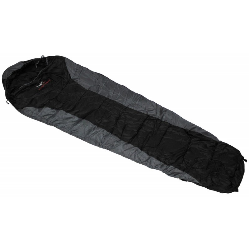 Mumienschlafsack, "Economic", schwarz/grau